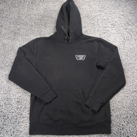 Vans Other - Vans Hoodie Men Small Black Pullover Graphic Sweatshirt Fleece Skater Street